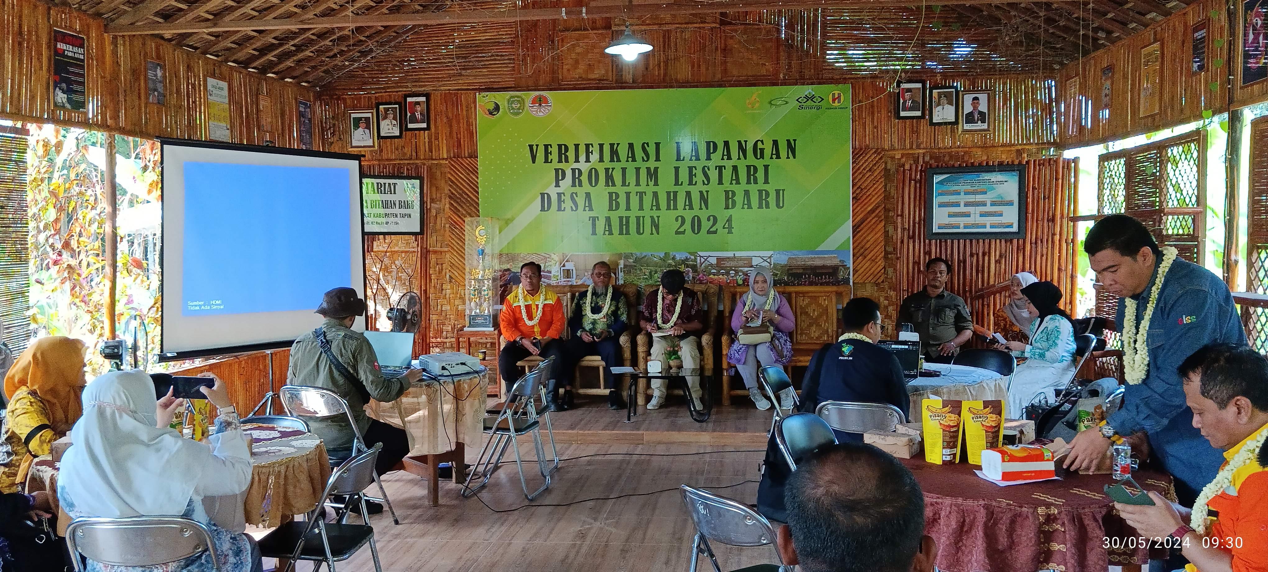 Verifikasi Proklim Lestari Desa Bitahan Baru, Kabupaten Tapin